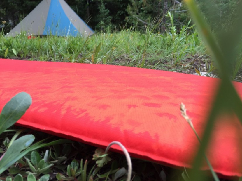 therm-a-rest prolite - this pad is made with 50 denier polyester making it durable enough...