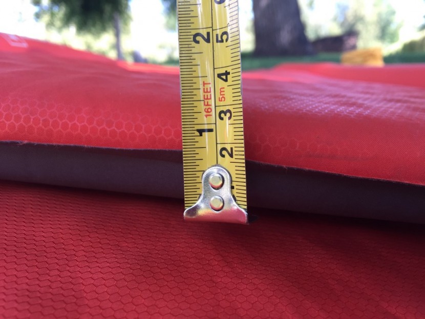 therm-a-rest prolite - as you can see, this pad is about an inch thick. back sleepers...