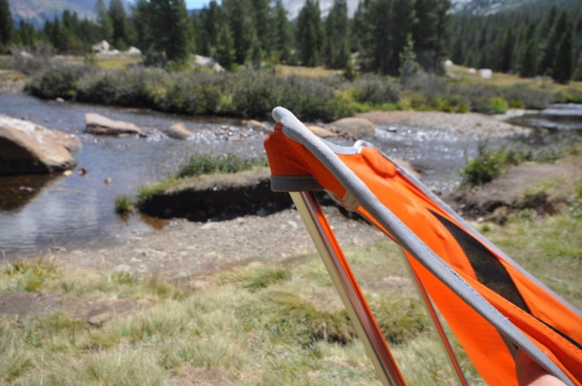 alite mantis - the mantis' poles inset into a reinforced pocket which keeps them...