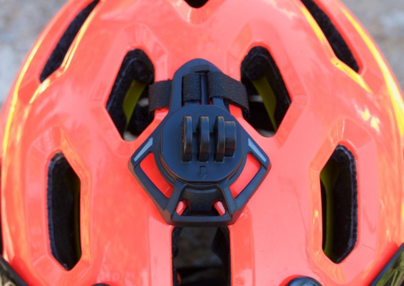 bell super 2r mips - the super 2 models use a redesigned gopro mount which sits secures...