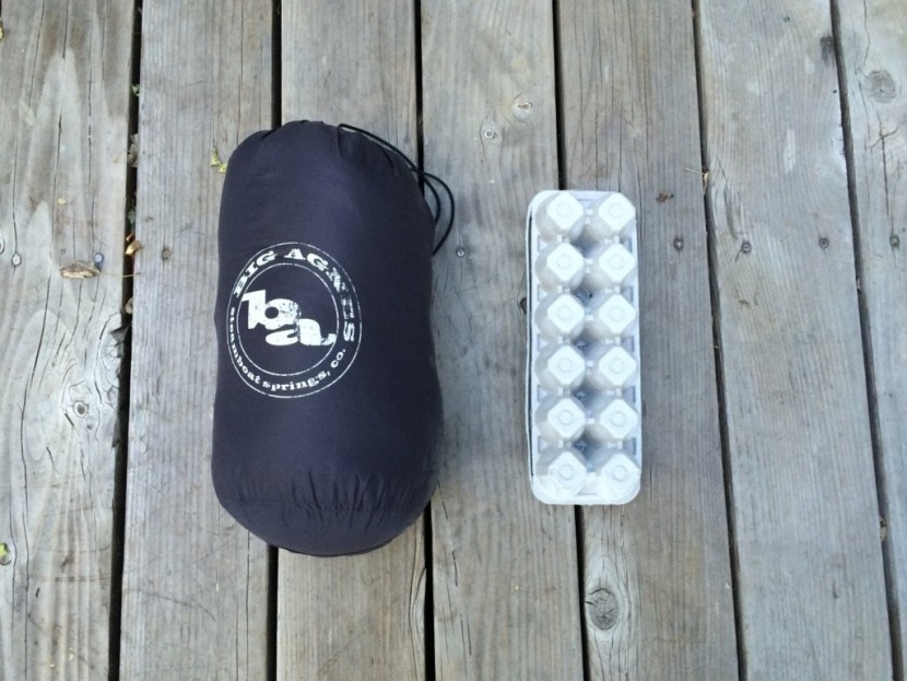 big agnes pitchpine ul 45 - this is another bag that can compress much smaller than the stock...