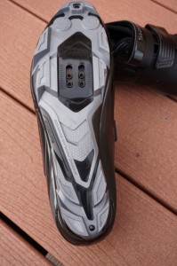 shimano xc31 - the hard silver colored plastic on the sole of the shimano xc31 does...