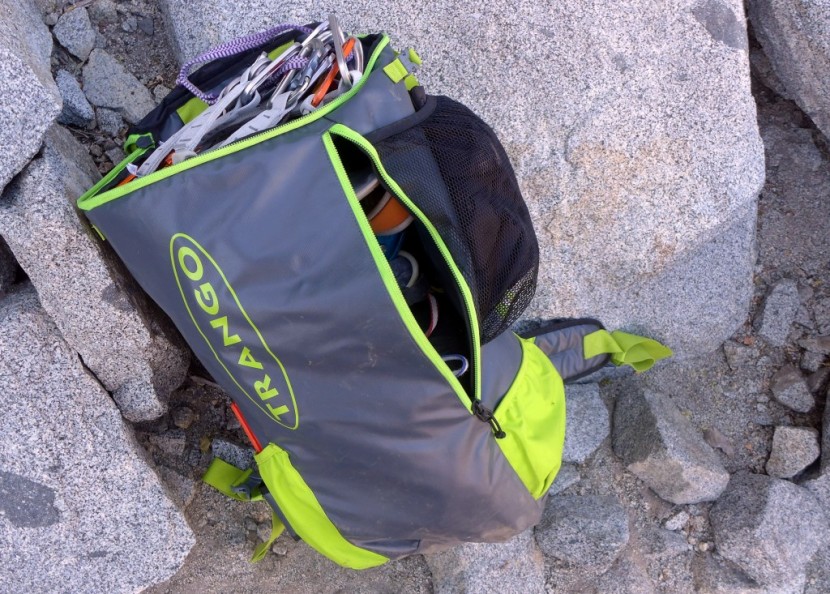 trango crag pack - getting to gear at the bottom of this pack is harder than with some...