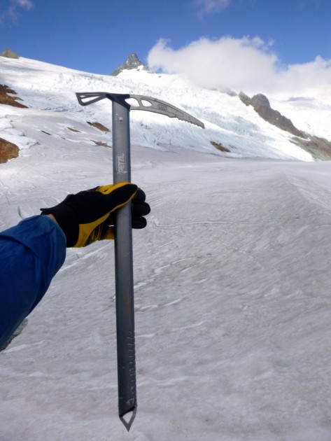 petzl glacier - testing the glacier ice axe on mt. shuksan, north cascades wa.
