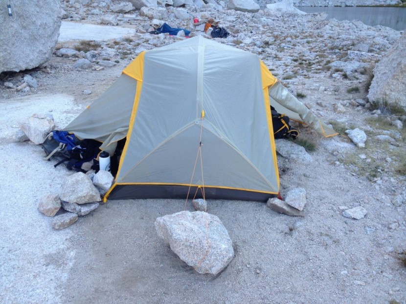 the north face mica fl 2 - the north face mica fl2 has surprizingly large vestibules that fit...