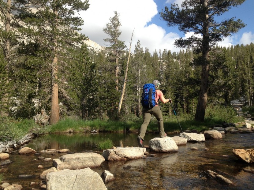 wild things guide pack - the wild things guide pack on an approach in the high sierra.