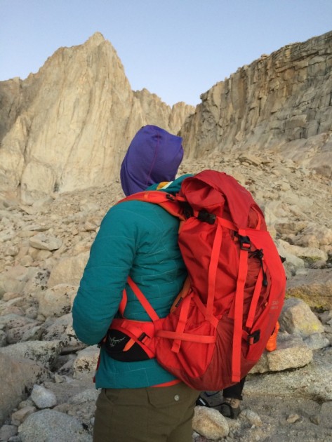 osprey variant 52 - jess carrying the variant 52 sans lid and framesheet on the approach...