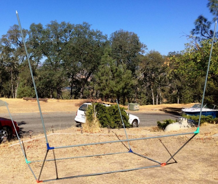 rei alcove shelter - the best way to assemble this product's frame is upside down.