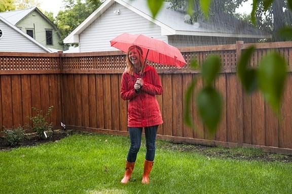 euroschirm light trek - reviewer bre ward can only laugh at the garden hose's attempts to...