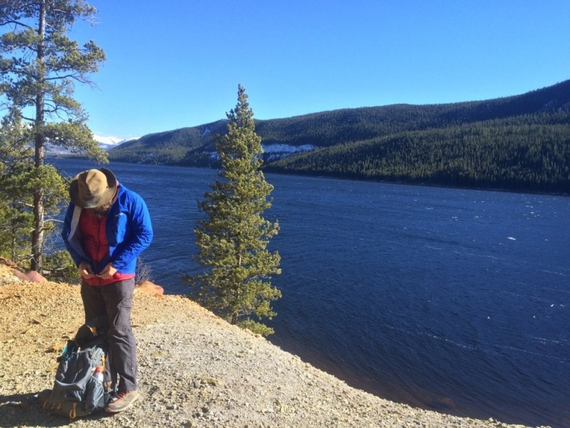 mountain hardwear micro thermostatic - out for a lap around turquoise lake in leadville, co. this jacket...