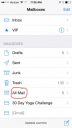 click "all mail" shown circled here and then search for your...