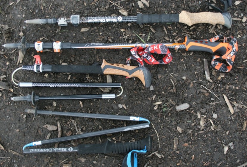 leki cristallo - comparing the collapsed lengths of several poles with the leki...