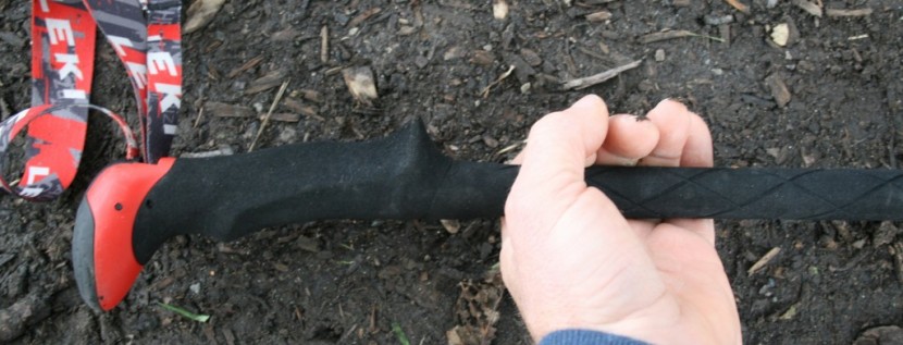 leki carbon ti - the lower foam section of the leki carbon ti handle was very grippy...