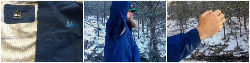 rei crestrail - stretchy polyester face fabric, larger-than-average pit zips, and...