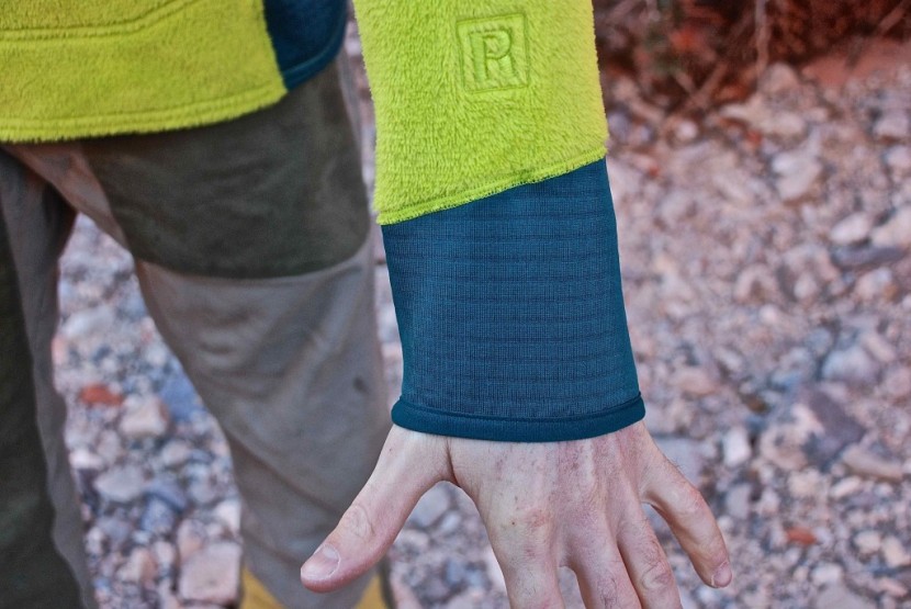 patagonia r2 jacket - the wrist cuffs feature the r1 polartec power grid fabric. they've...