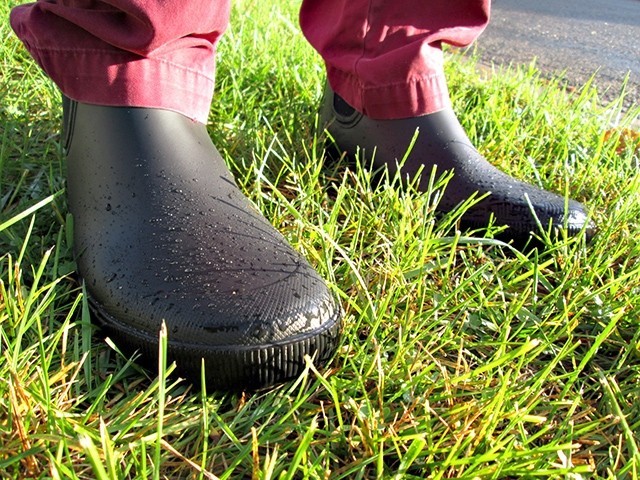 tretorn strala - fully waterproof, this rubber boot won't draw attention to itself as...