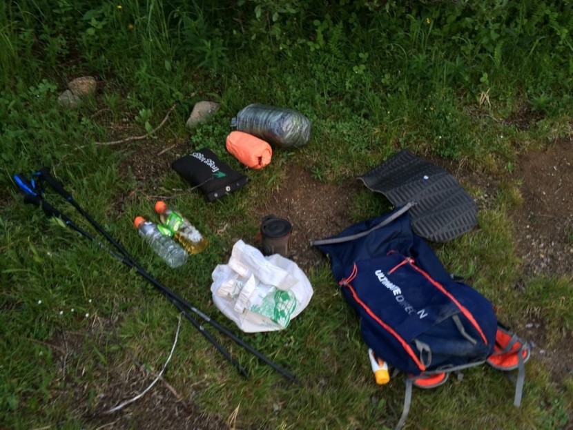 ultimate direction fastpack 30 - yep, that's the load for a three-day run in the mountains and the...