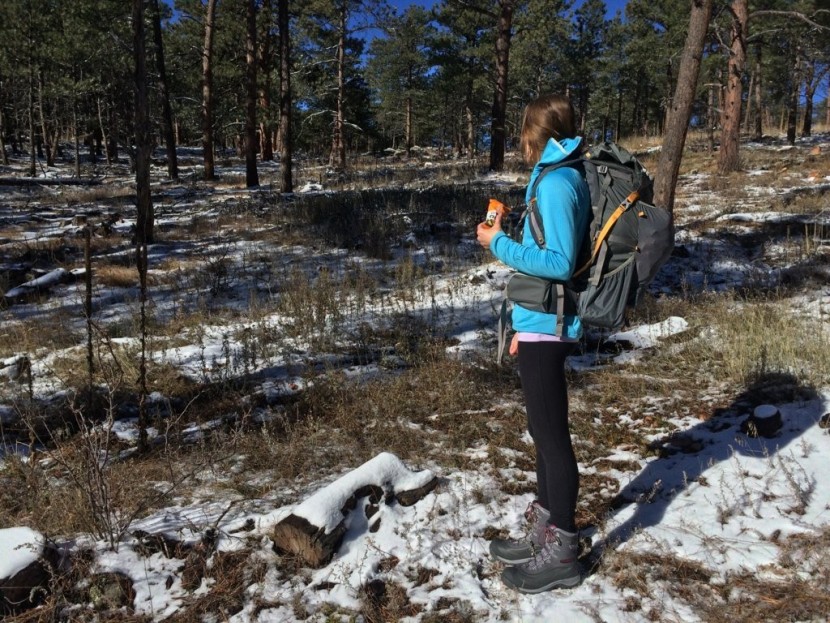 columbia bugaboot plus iii titanium for women - stopping to re-power during a test hike. the bugaboot is a...