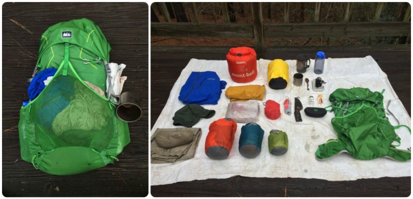 rei flash 45 - the flash accepts this 25 pound load with room leftover, but doesn't...