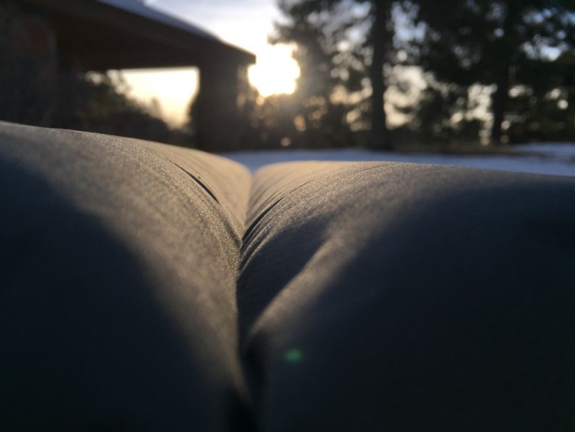 big agnes air core ultra - as pictured, the air core has very deep baffles. this is not a very...