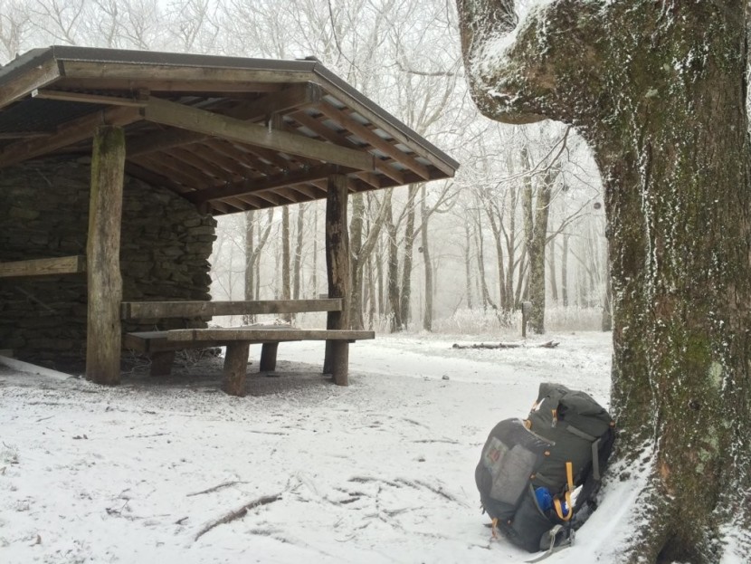 ultralight backpack - taking a stop to brew some coffee while whizzing through great smoky...