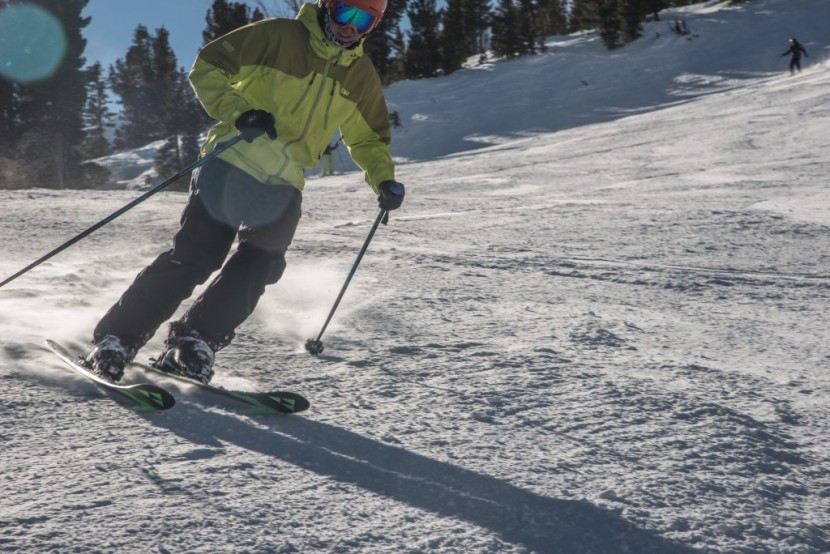 fischer ranger 98 ti - the ranger 98 ti was smooth and predictable on piste. here brian...