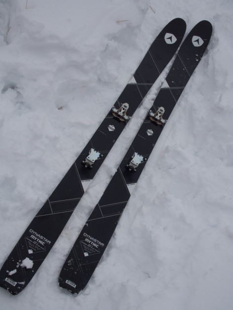 dynastar mythic - the dynastar mythic skis in action, as tested. tetons, idaho, usa.