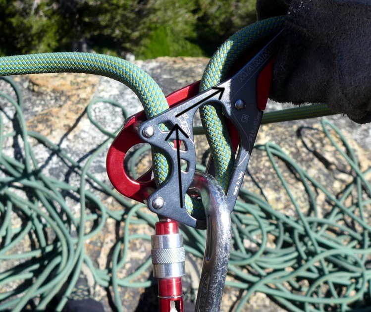 mammut smart alpine - passive assisted braking devices like the mammut smart use an angled...
