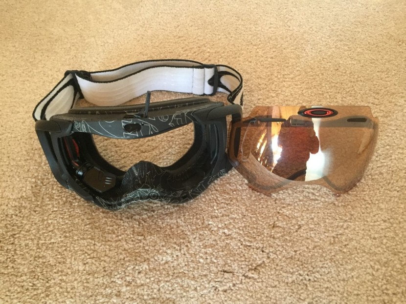 oakley airwave - the lens removed from the oakley airwave. this is easy to do thanks...