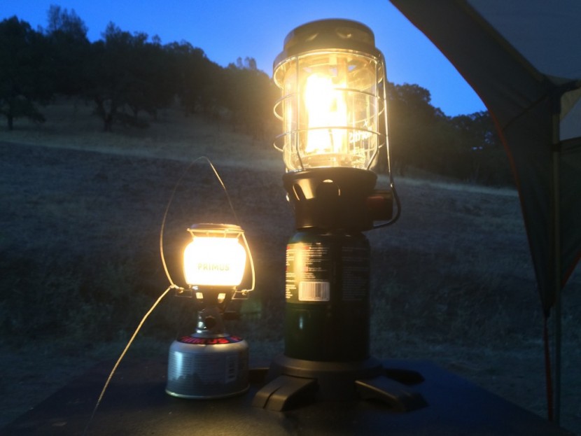 primus easylight - fuel powered models tested. easylight on the left and the northstar...