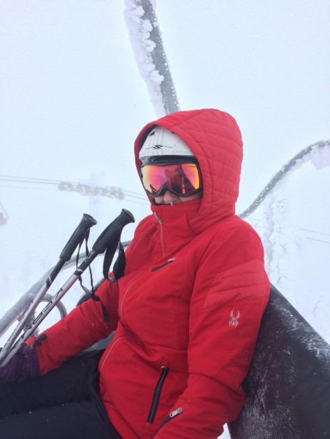 spyder radiant - the spyder radiant's hood does not fit over a helmet well and likes...