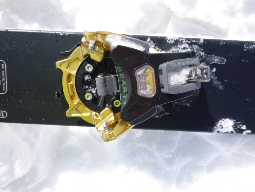 dynafit beast 16 - the entire toe piece of the dynafit beast 16 is designed to pivot...