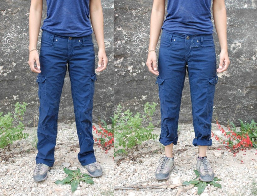 kuhl splash roll up pant for women - this pant has a roll-up feature, but no zip-off convertible option.