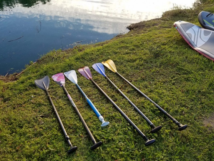 sup paddle - a few of our many sup test subjects from over the years.