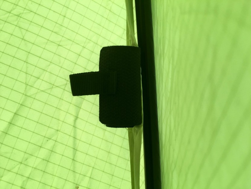 black diamond firstlight - this shelter uses an internal pole setup without pole sleeves...