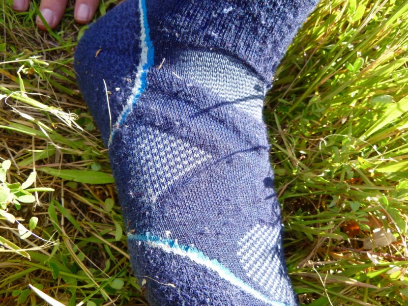 smartwool phd outdoor medium crew - pictured here are four vents. even though the sock strives to be...