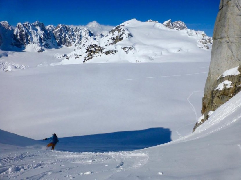 wigwam hiking outdoor pro - skiing the sweeping coloirs of the alaskan range is a great place...