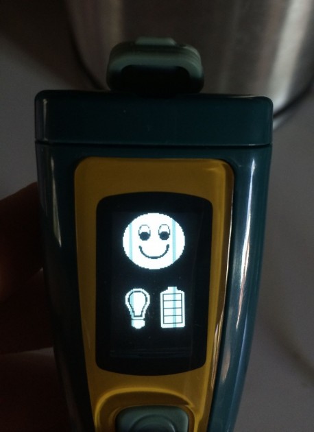 the bulb and battery are at 100%