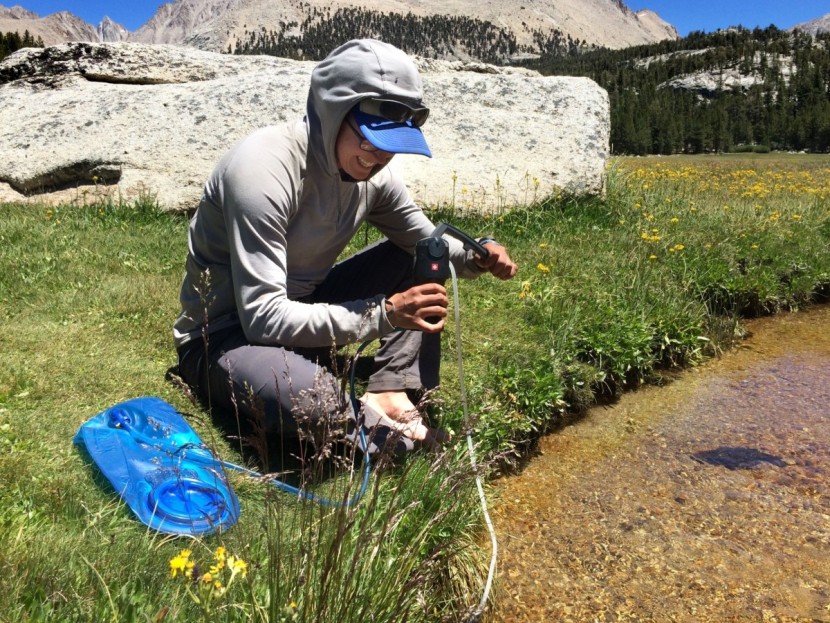 katadyn vario - it is easy to hook up your bladder hose to the vario as well.