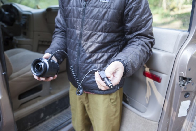 alps mountaineering rechargeable air bed - the plug in cord for the pump is extremely short. it is not designed...