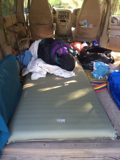 rei camp bed 3.5 - we take car camping pretty literally, usually preferring to sleep in...
