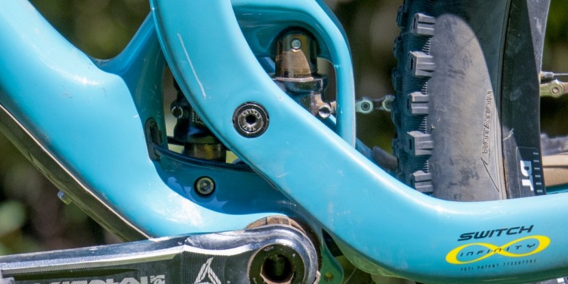 yeti sb5.5c x01 2016 - the yeti's switch infinity suspension took the hits and maintained...