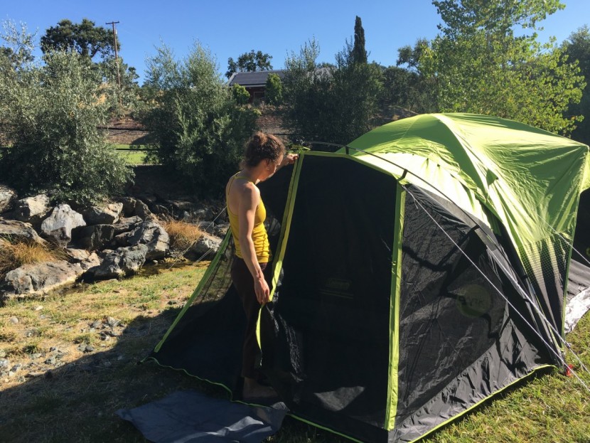 coleman carlsbad fast pitch 6 - it's a relief to step in the shade of the carlsbad.