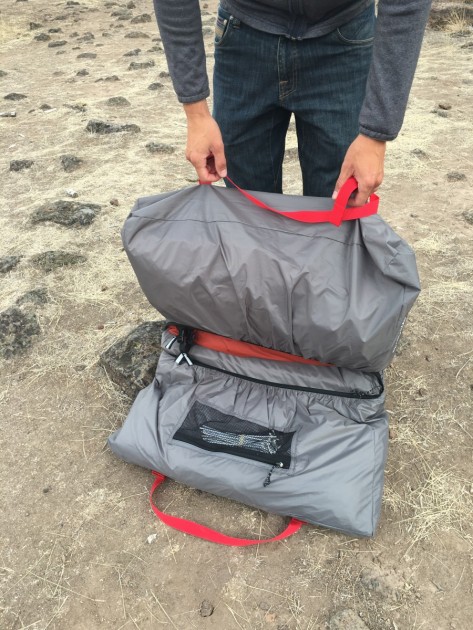 big agnes flying diamond 6 - the carrying case of the flying diamond 6 is very nicely organized...