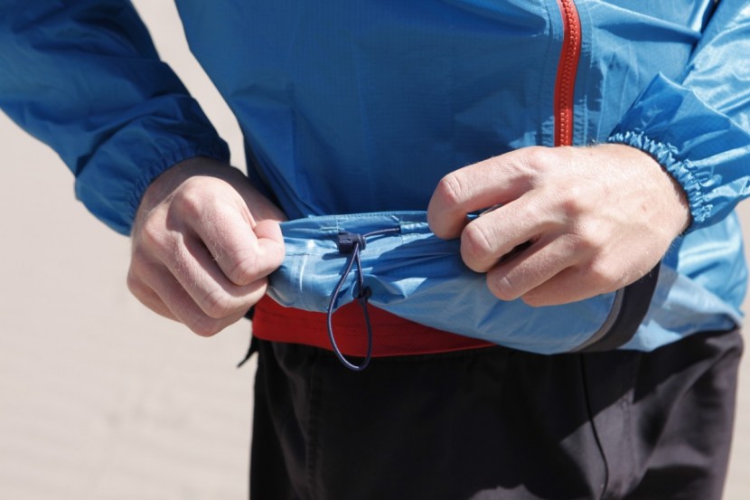 patagonia alpine houdini - the waist line drawcord on this jacket includes the sew-in loop that...