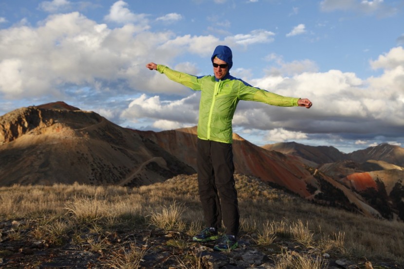salomon fast wing hoodie - testing the fast wing hoodie in a cold autumn wind along a high...