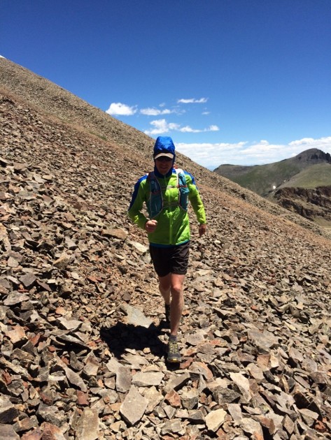 salomon fast wing hoodie - a warm july sun above 13,000 feet combined with screaming winds...