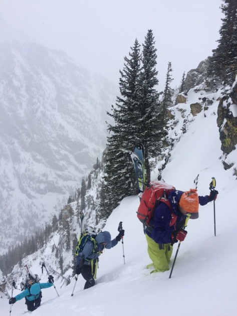 dynafit chugach - strapped to the back of an airbag pack, the chugach makes for a...