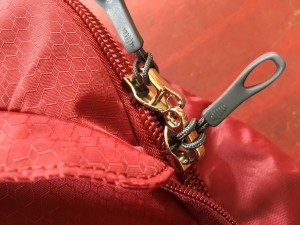 osprey farpoint 55 - the osprey farpoint 55's lockable zippers.