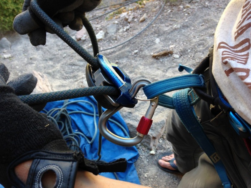 wild country ascent lite belay - we found that with the gri gri, the ascent lite belay could still...